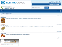 Tablet Screenshot of elektrodomov.sk